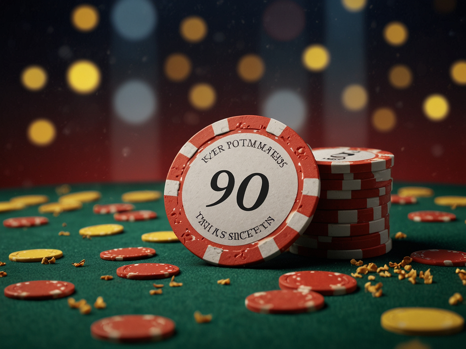 Promotional bonus chips and confetti