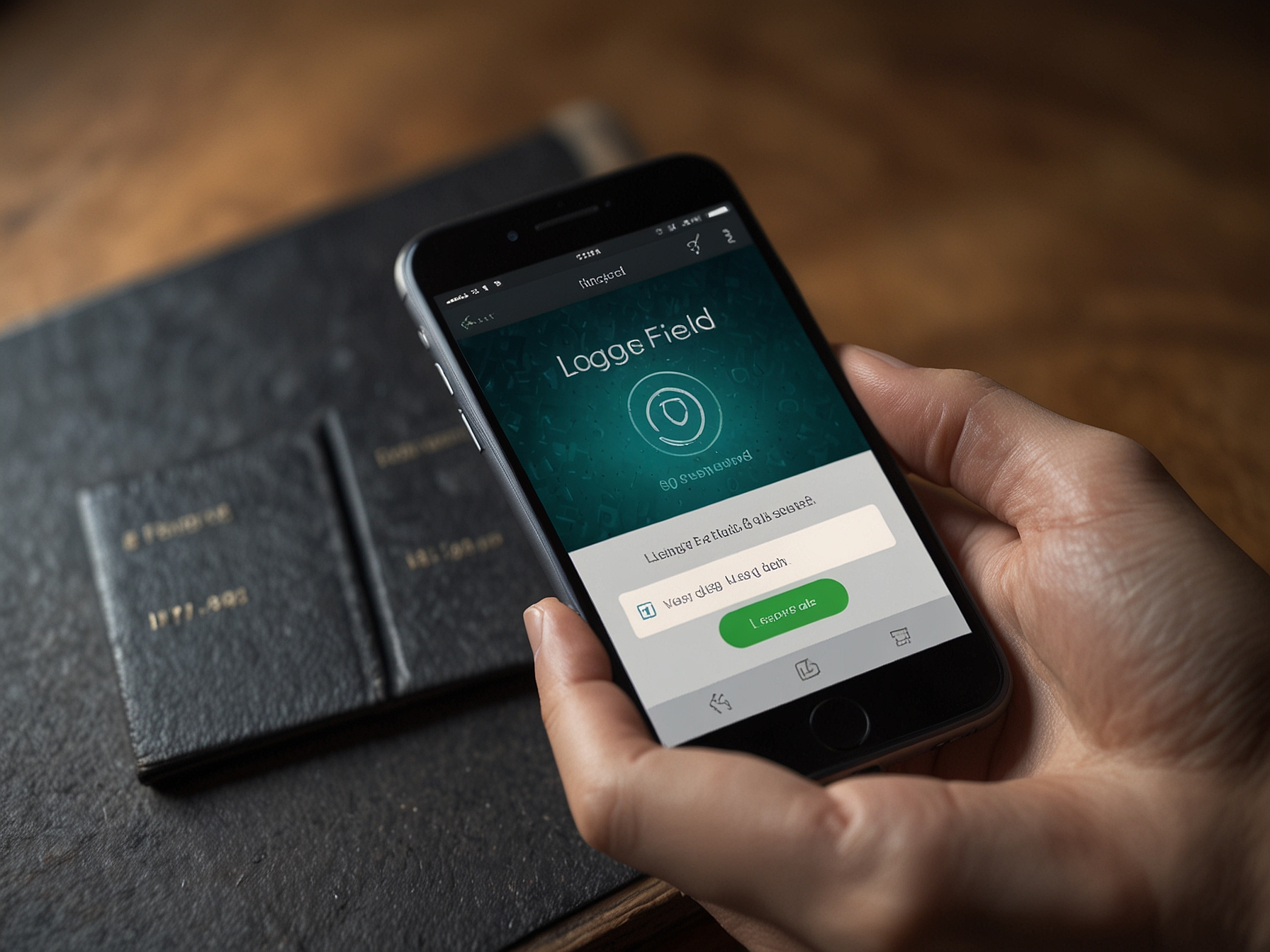Secure login interface on a modern device