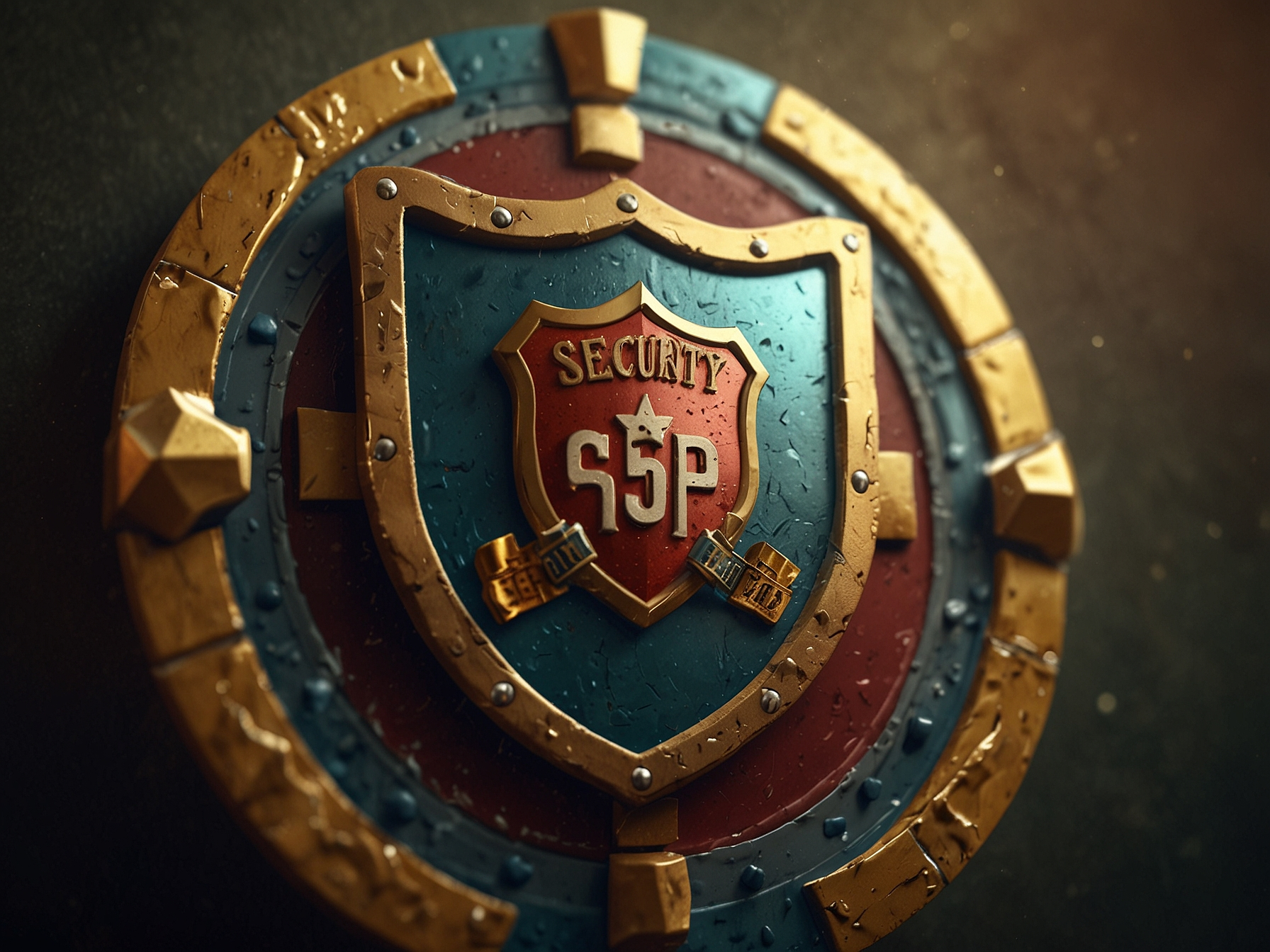 Security shield and casino icons representing safety